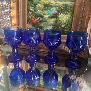 Cabaret Blue (Cobalt) by FRANCISCAN wine glasses